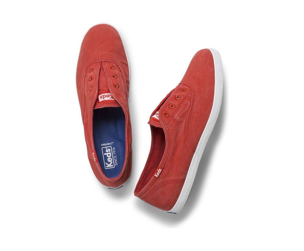 Slip Ons Keds Mujer Rojas - Chillax Seasonal - 976-SLUHDB